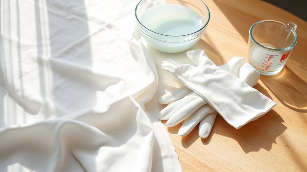 caring techniques for bleached linen