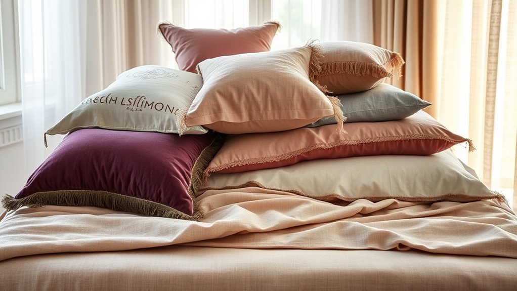 enhancing decor with pillows