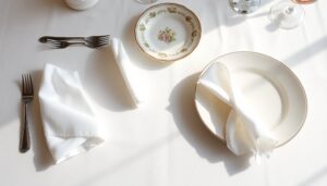 folding linen napkins elegantly