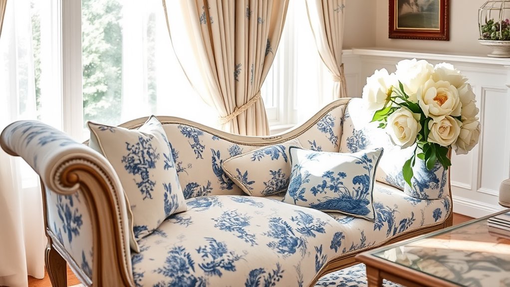 incorporating french toile decor