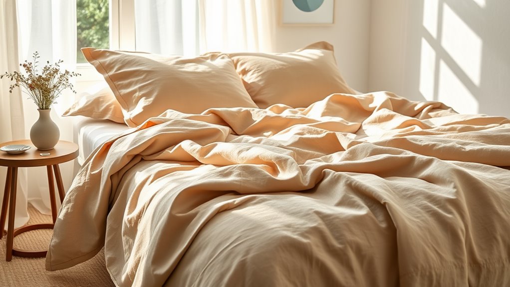 linen bedding combines comfort