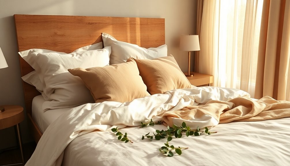 linen bedding luxury styling