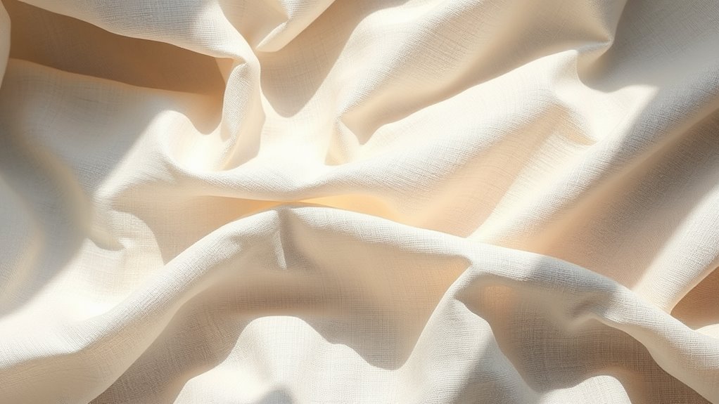 linen fabric with plain weave