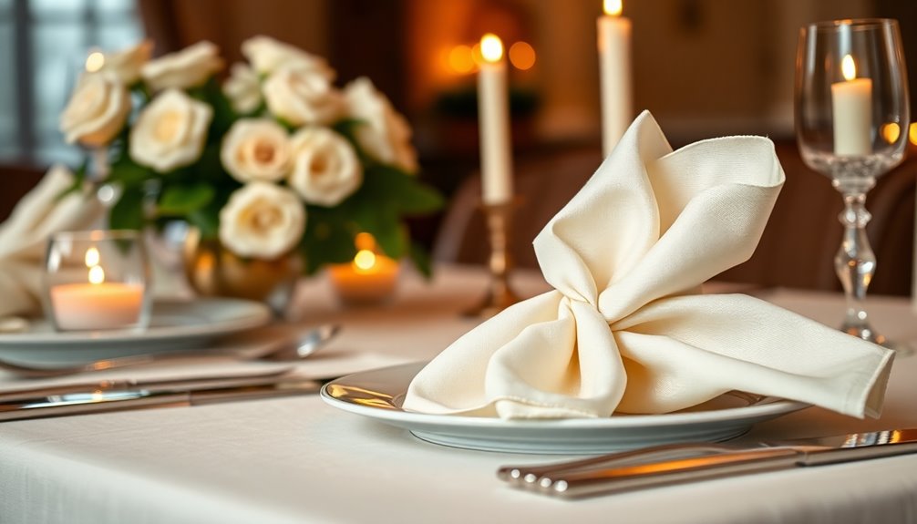 linen napkins enhance dining