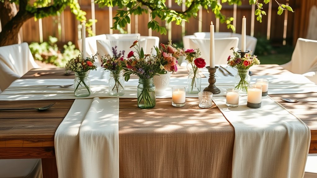 linen runners table styling tips