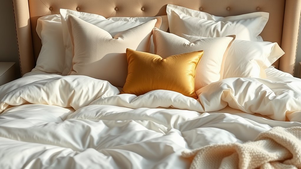 luxurious bedding for comfort