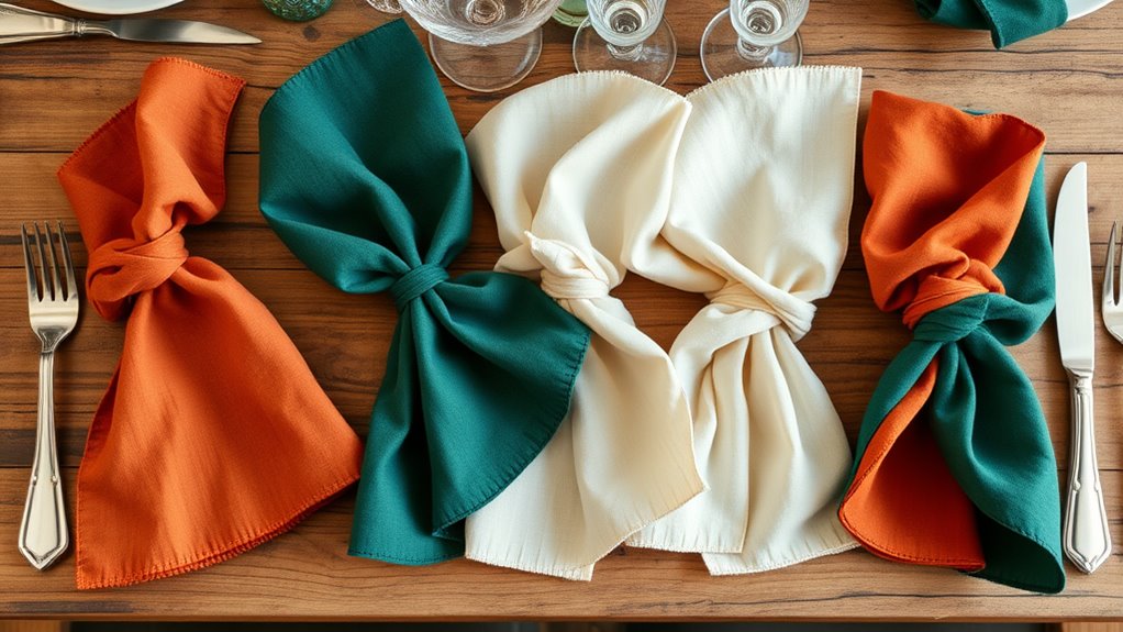 napkin folding techniques exploration