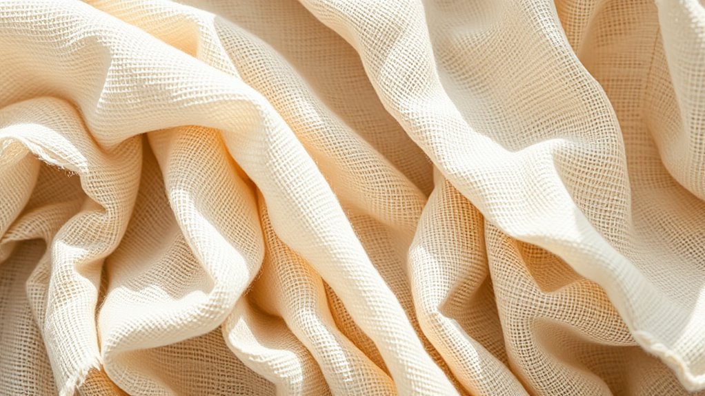 natural textured fabric material