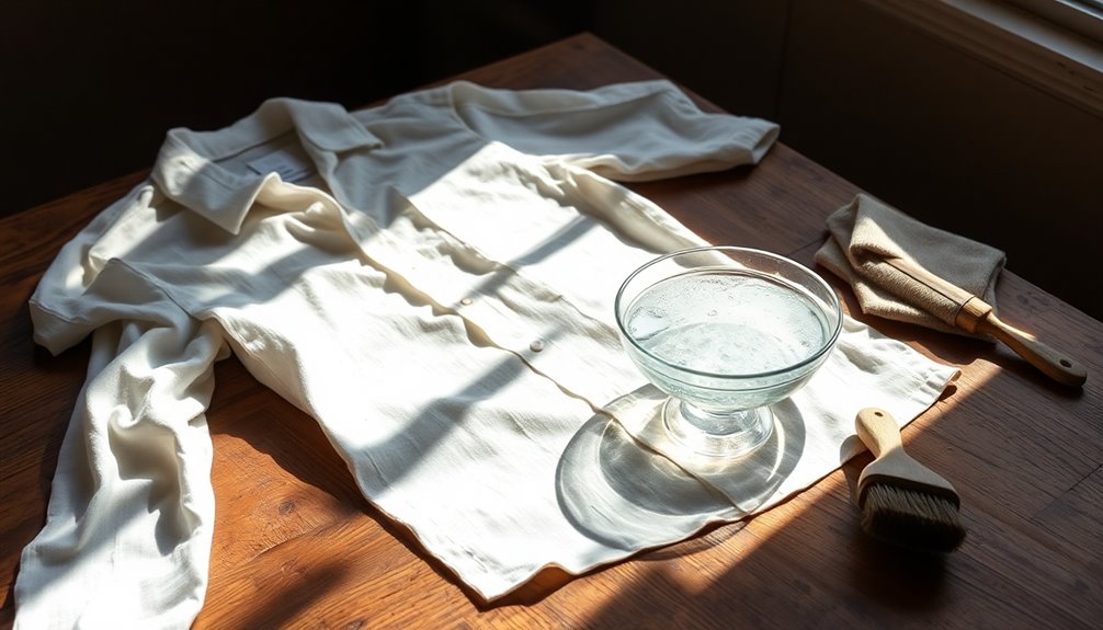 removing stains from linen