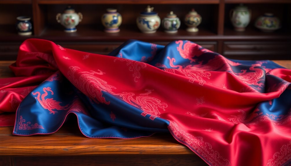 silk linens historical significance