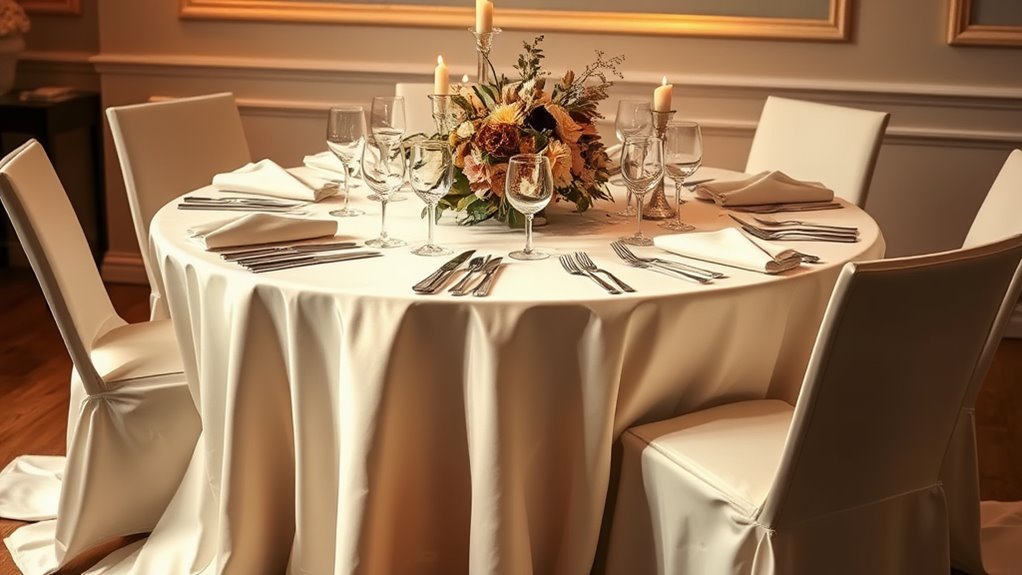 sophisticated linen dining experience