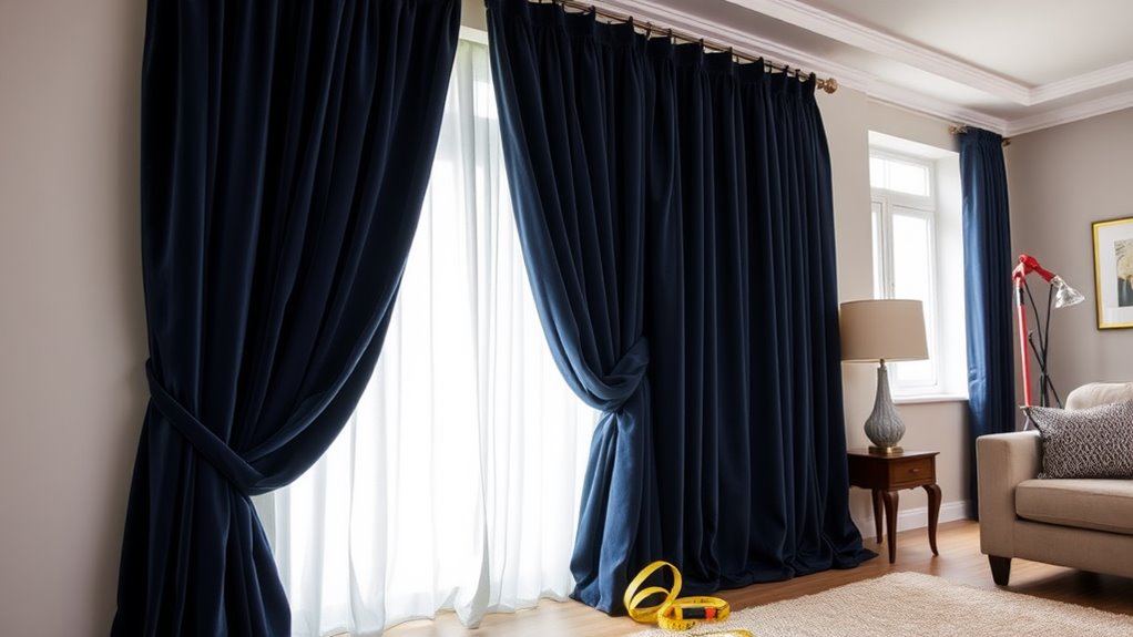 velvet curtains installation tips