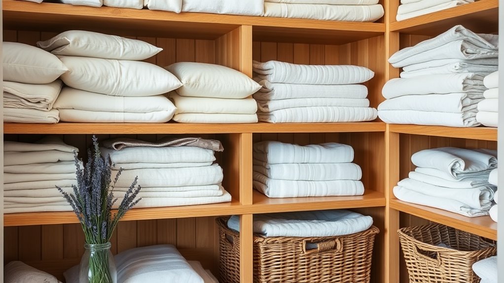 wash and organize linens